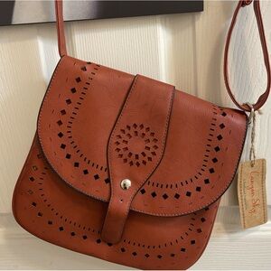 Canyon Sky Crossbody Southwest Inspiration Shoulder Bag Brown NWT